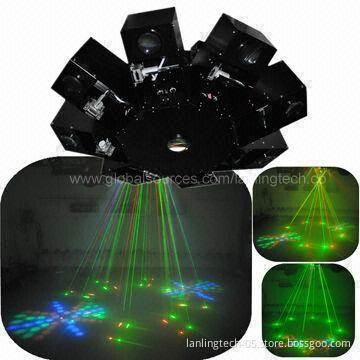 8-claw Stage LED Light, Fast Beam Laser Light, Red and Green Laser Projector